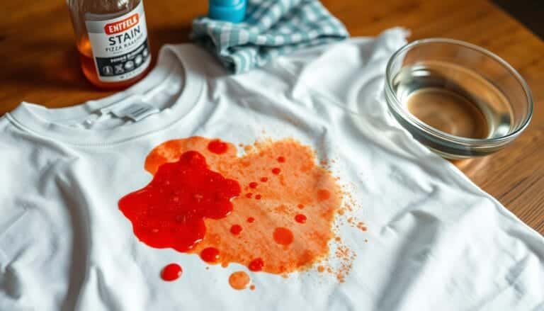 how to get spaghetti sauce out of clothes