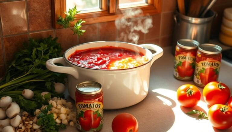 homemade pasta sauce using canned tomatoes