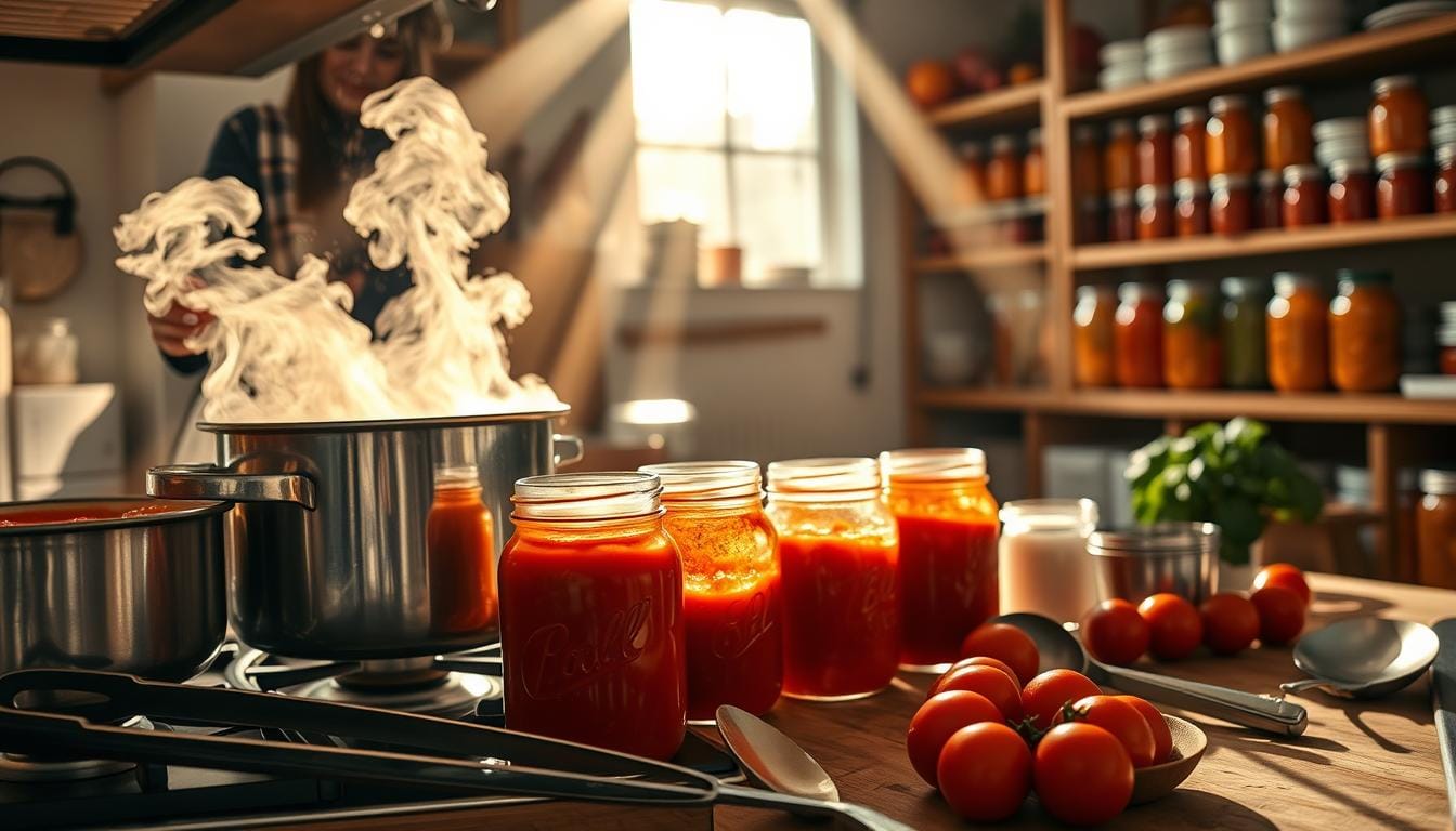 water bath canning tomato sauce