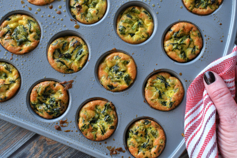 Spinach And Feta Egg Muffins