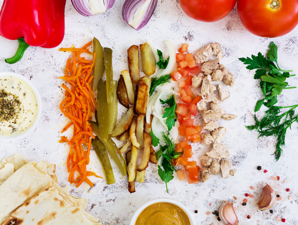 caesar chicken wrap