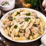 creamy garlic parmesan chicken pasta