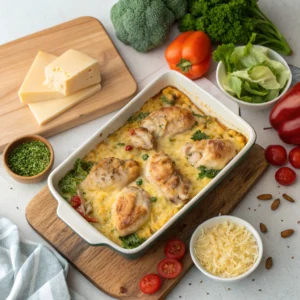 keto low carb chicken casserole dinner