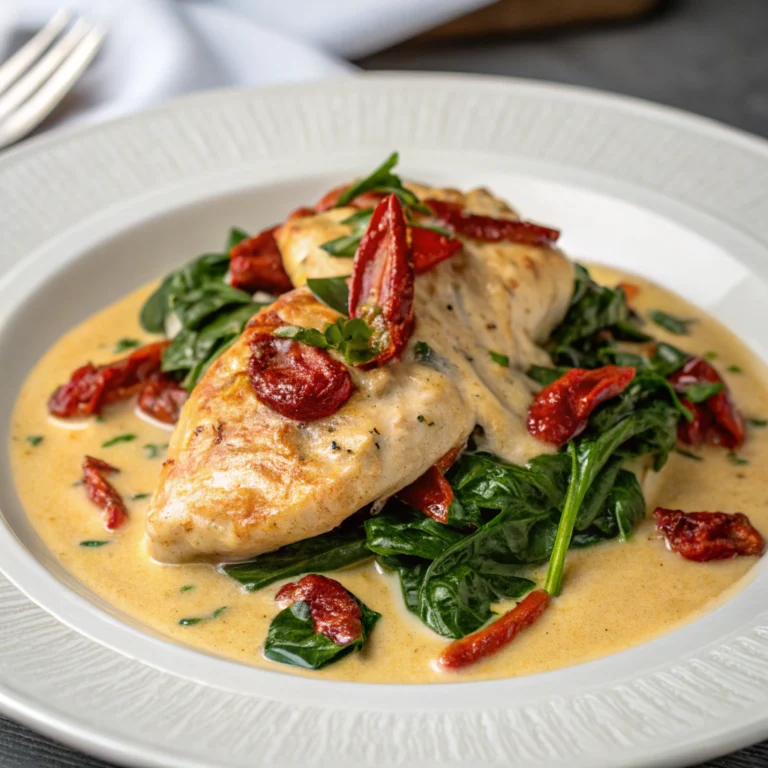 creamy tuscan chicken dinner