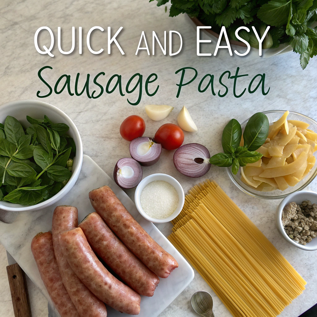 20 minute sausage pasta