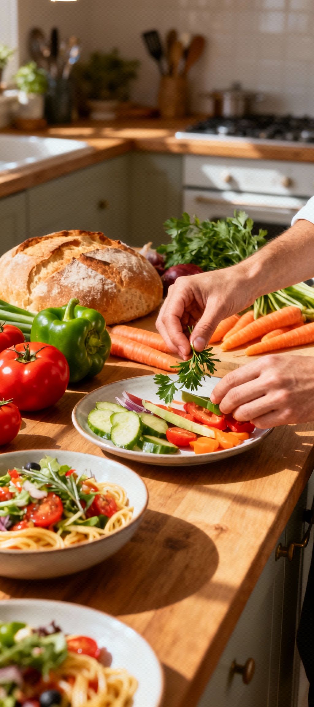 Delicious lunch spread
