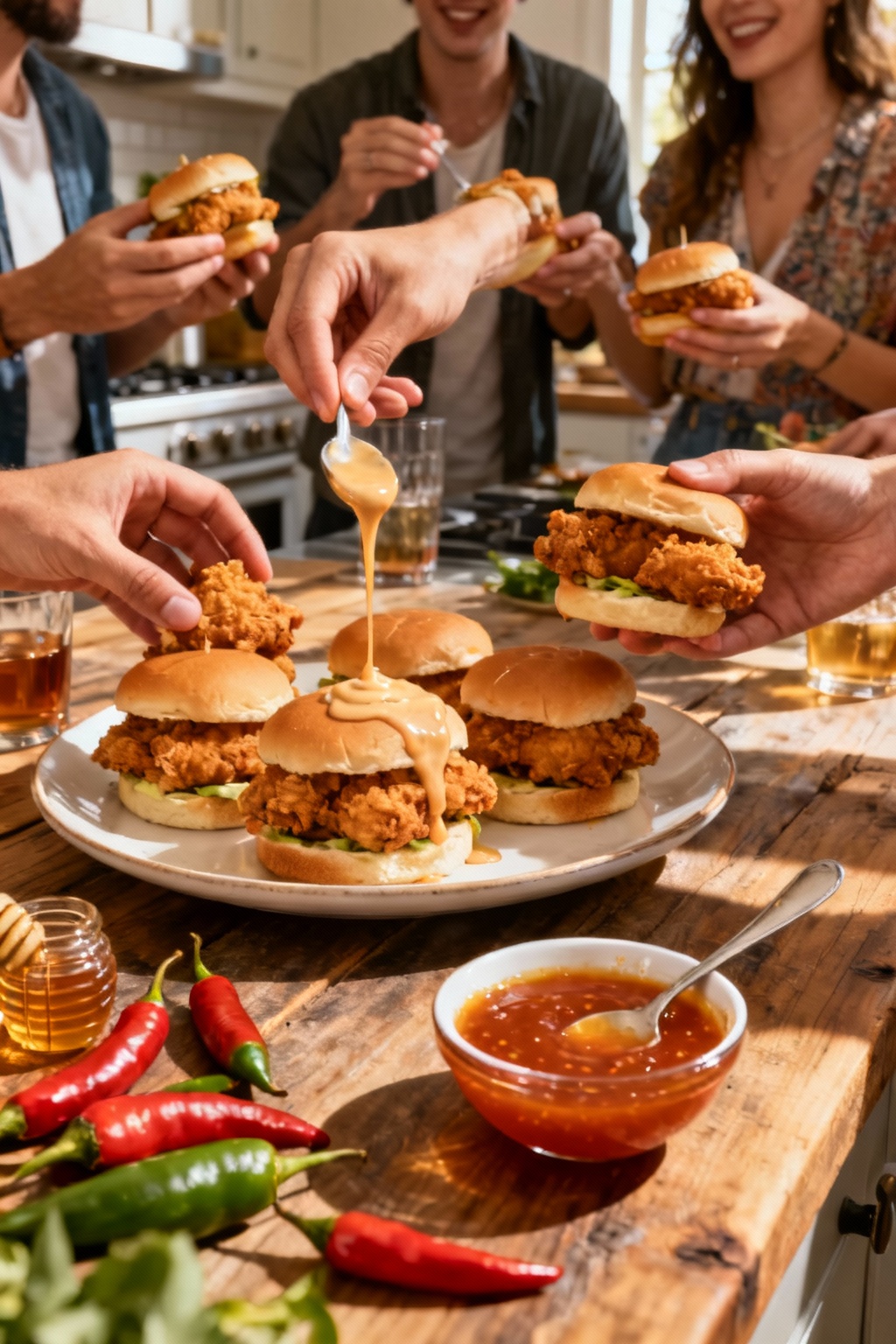 Bang Bang Chicken Sliders