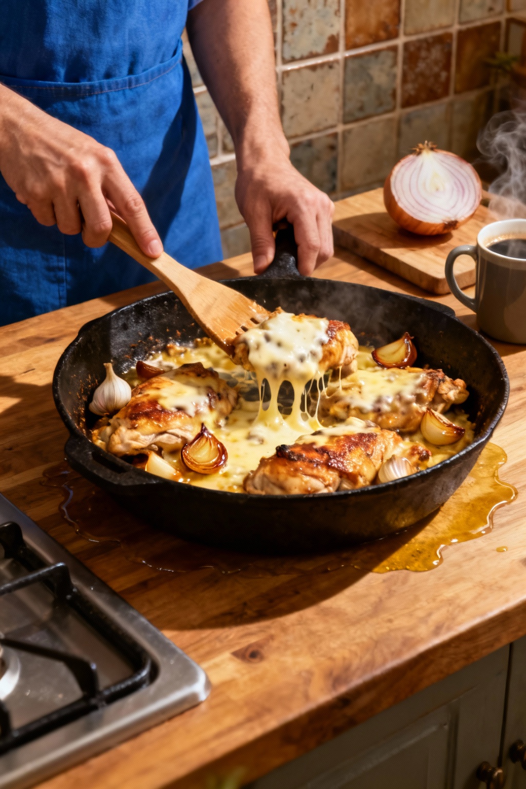 Cheesy Garlic Chicken