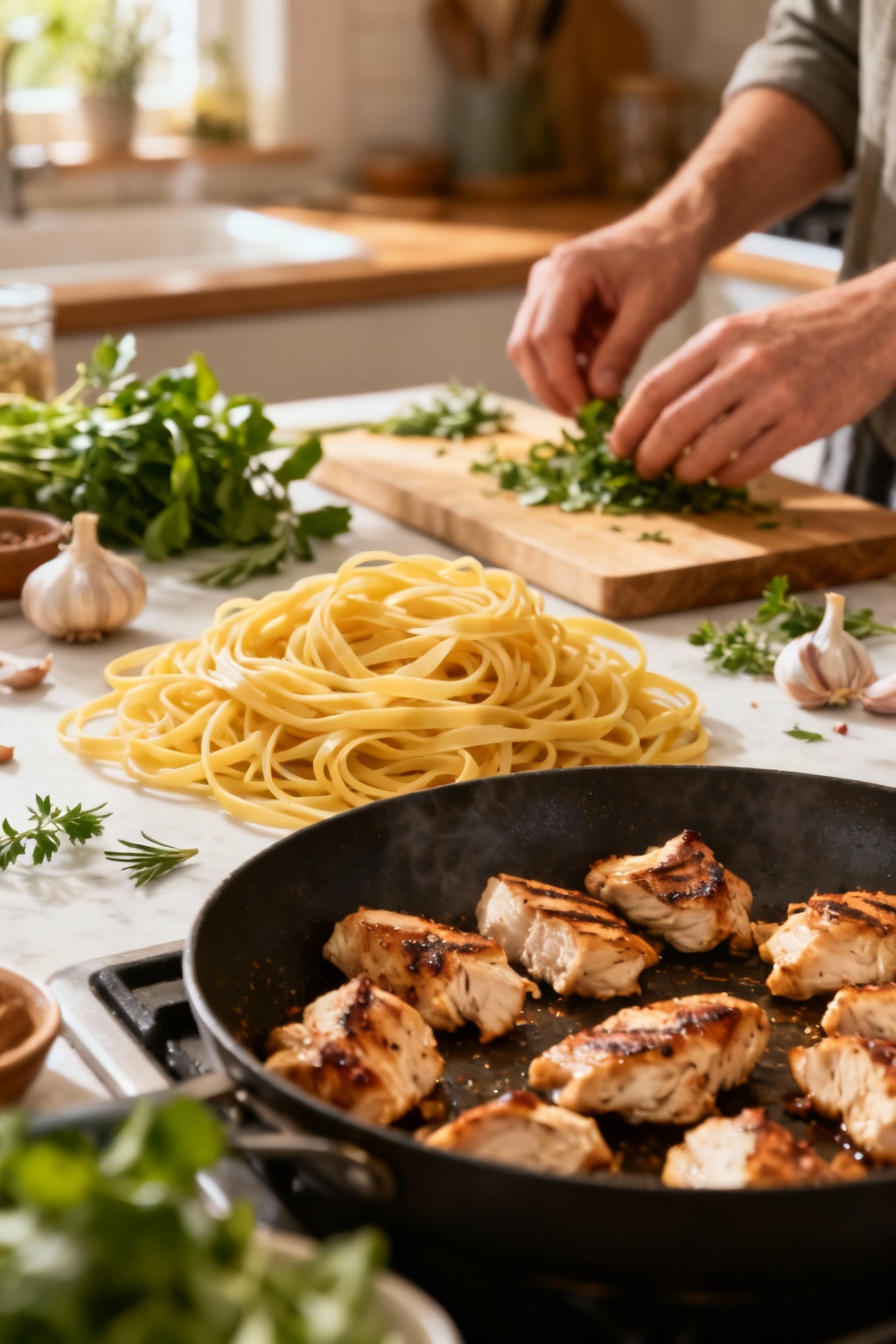 Cowboy Butter Chicken Linguine