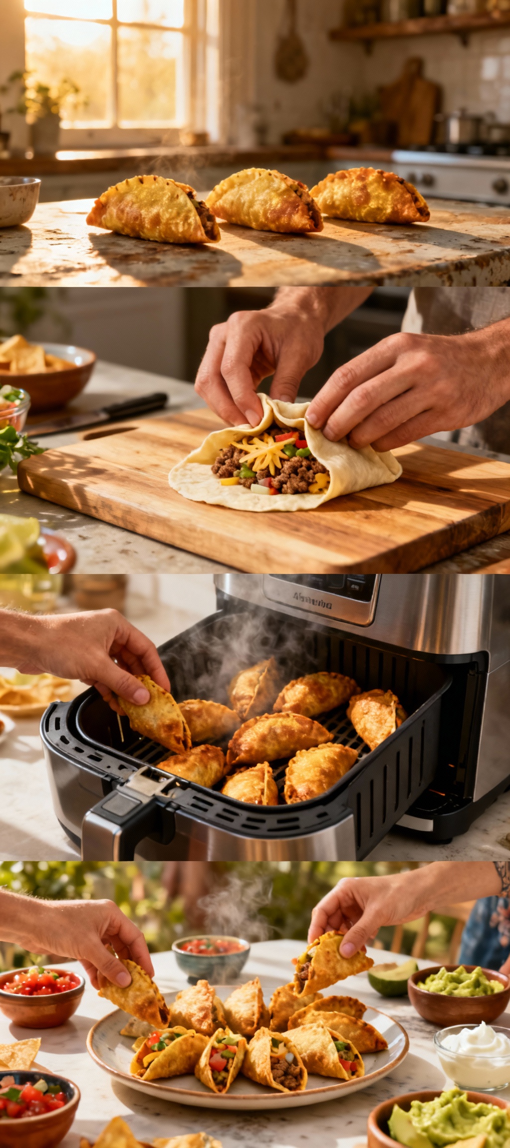 Air Fryer Taco Bombs