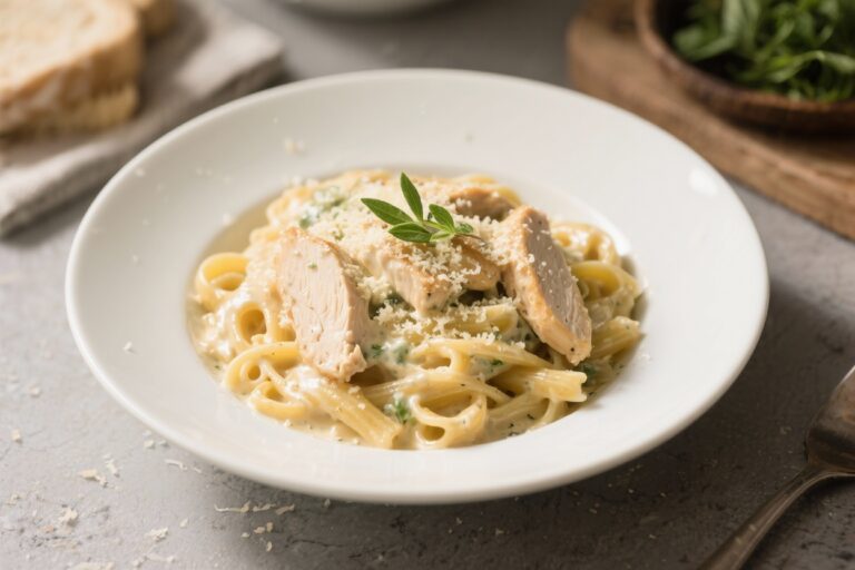 Creamy Garlic Parmesan Chicken Pasta