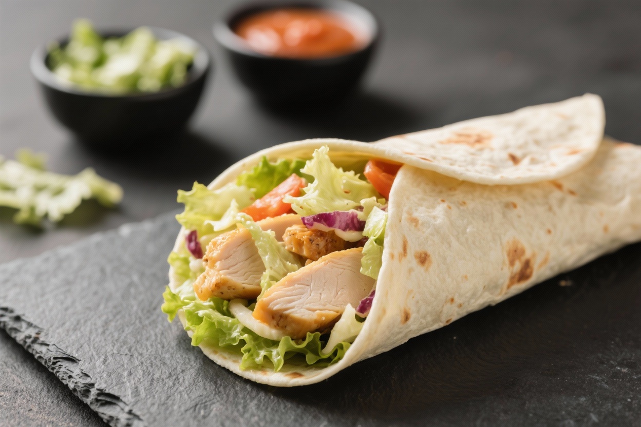 caesar chicken wrap