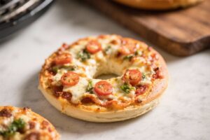 Air Fryer Bagel Pizzas