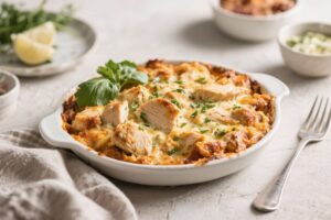 Keto Low Carb Chicken Casserole dinner