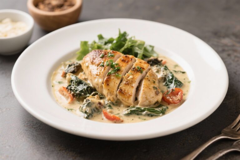Creamy Tuscan Chicken Dinner