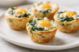 Spinach And Feta Egg Muffins