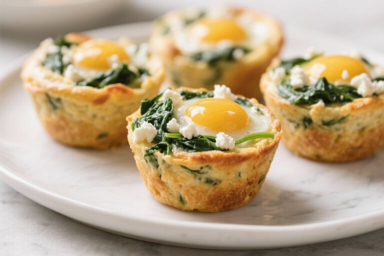 Spinach And Feta Egg Muffins